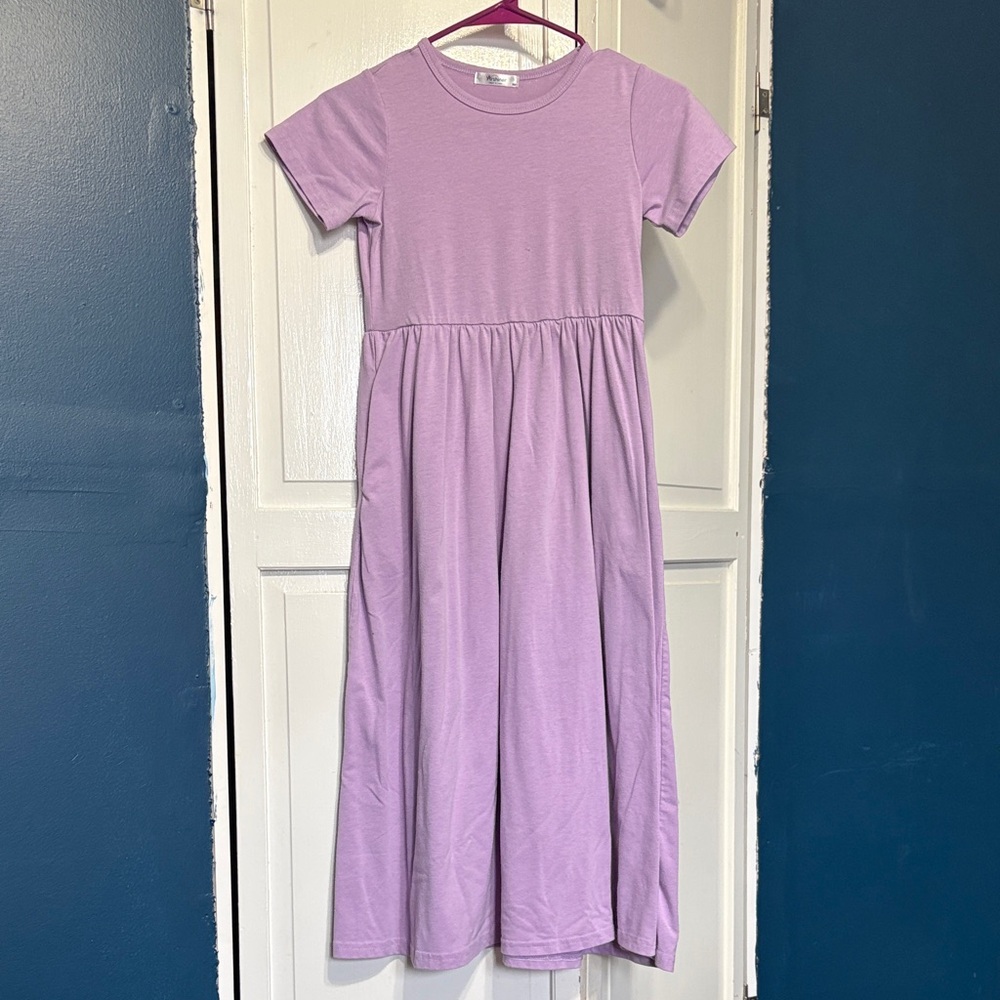 Lovely Lavender Kids Casual Dress